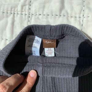Tea Collection Bottoms - Dark gray pointelle baby leggings by TEA 3-6m Tea Collection Bottoms - Dark gray pointelle baby leggings by TEA 3-6m